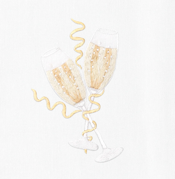 Photo of the Champagne Celebration  | Cocktail Napkins, Set of 4 ensemble.