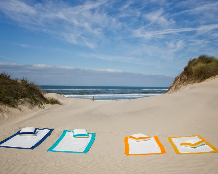 Photo of the Portofino Beach Towel ensemble.