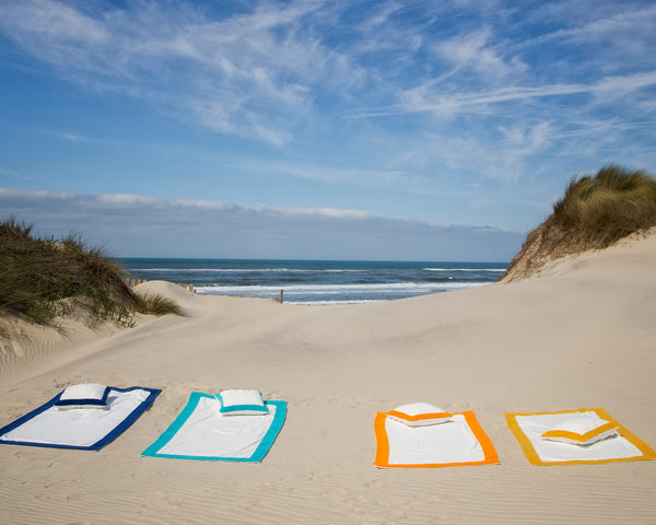 Photo of the Portofino Beach Towel ensemble.