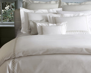 Photo of the Classic Chain | Euro Pillow Sham ensemble.