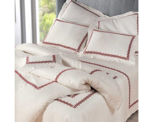 Photo of the Etruria Embroidery | Boudoir Pillow Sham ensemble.