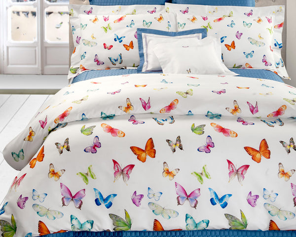 Photo of the Farfalle | Euro Pillow Sham ensemble.