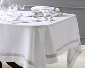 Photo of the Lowell Table Linens | Tablecloth ensemble.