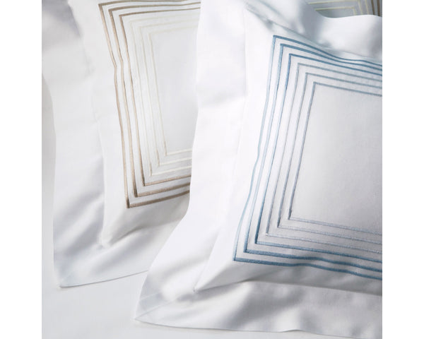 Photo of the Milano Embroidery | Pillow Sham ensemble.