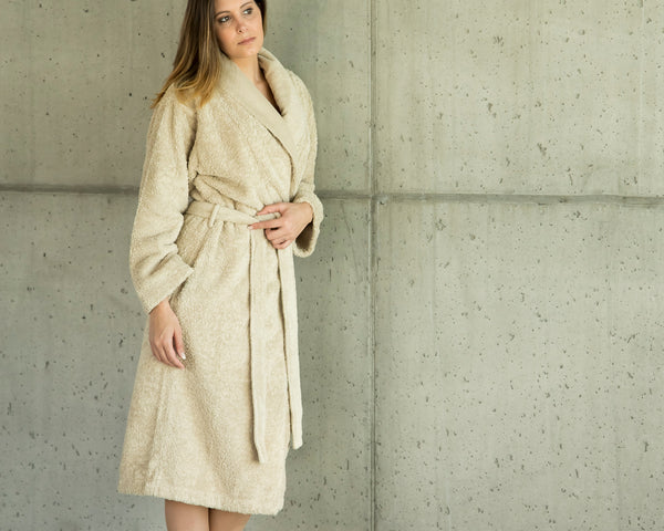 Photo of the Super Pile | Small Robe ensemble.